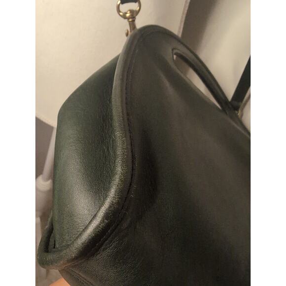 Coach VTG Carousel shoulder top handle bag 9942 Bottle Green leather US - Picture 14 of 15